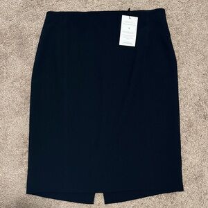 MM Lafleur Classic Dark Blue Pencil Skirt